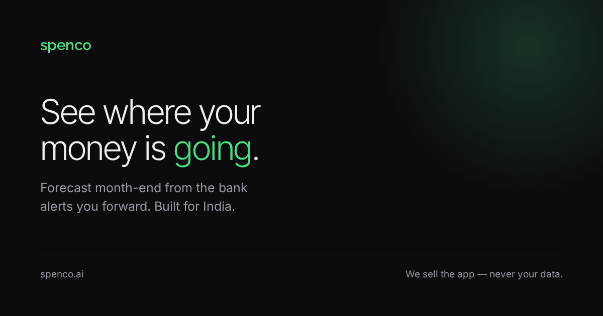 I built a privacy-first expense tracker for India that predicts where your money is going